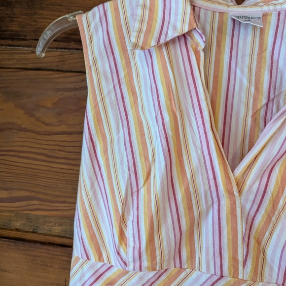 Motherhood Striped Sleeveless Top - Pink and Yellow - Picture 4 of 7